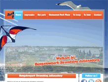 Tablet Screenshot of bungalowparkjulianadorpaanzee.nl